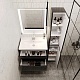 Style Line Мебель для ванной Даймонд 80 Люкс черная, PLUS подвесная – фотография-16